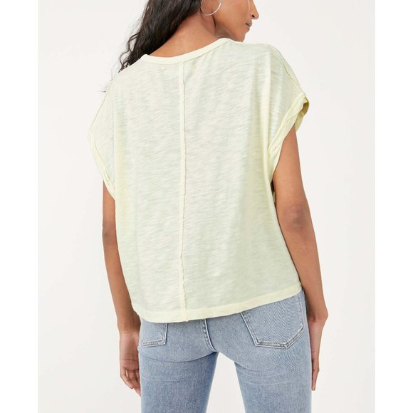 NWT Free People You Rock Tee / Lime Spritz - Picture 4 of 7